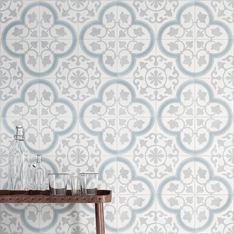 Plumeria 9" x 9" Porcelain Field Tile (10.65 sq. ft./ Case)