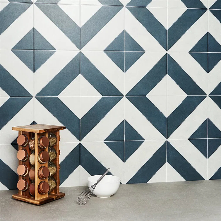 Ava Diagonal 9" x 9" Porcelain Tile (10.76 sq. ft./ Case)