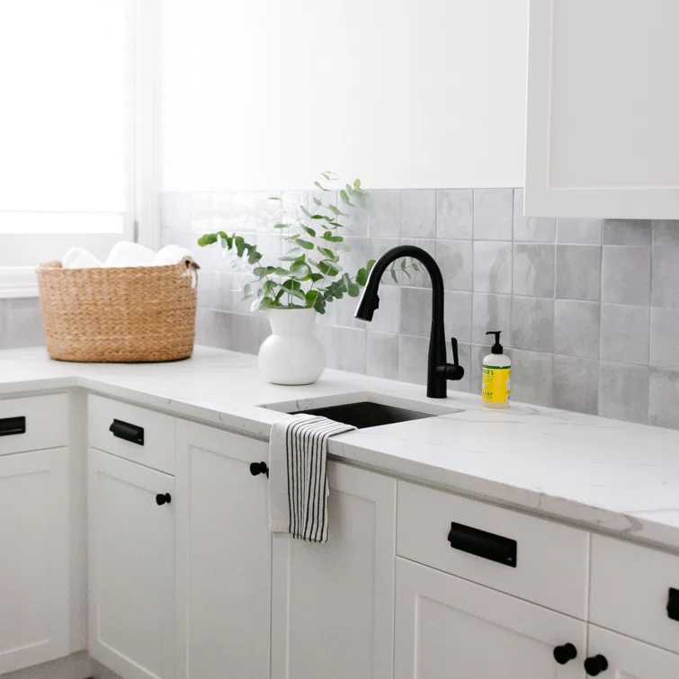 Cloe 5 in. x 5 in. Handmade-Look Ceramic Wall Glossy Subway Tile