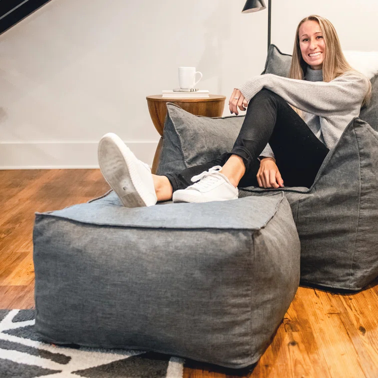 Big Joe Upholstered Pouf