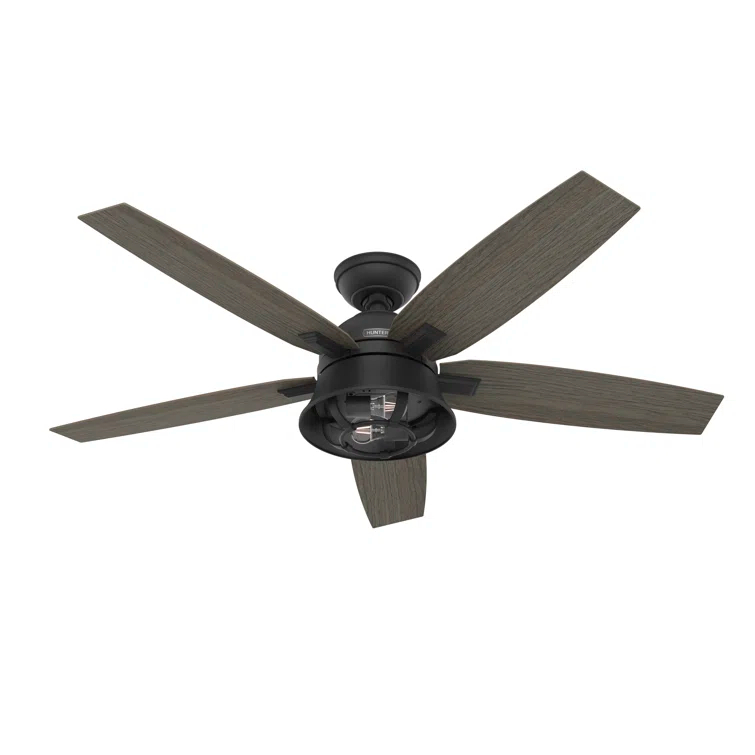 52" Hampshire 5 - Blade Ceiling Fan With LED Light Kit And Handheld Remote