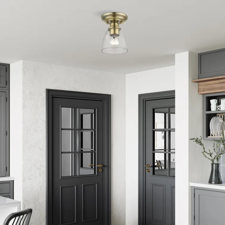 Gunnbjorn 1-Light 14.25" Semi Flush Mount