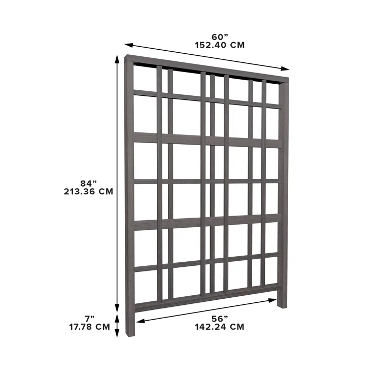 Vita 84'' H x 60'' W Vinyl Lattice Panel Trellis
