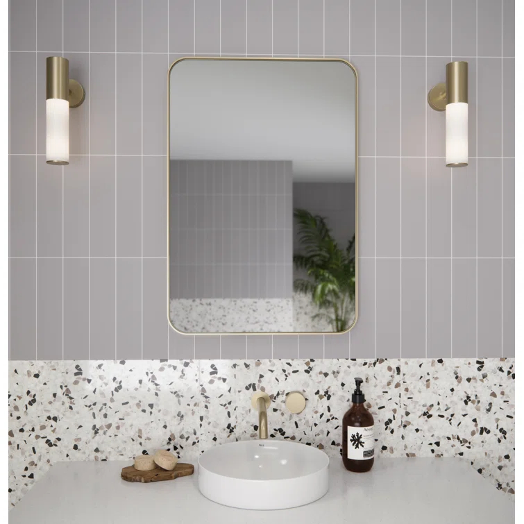 Stainless Steel Recessed Framed Single Door Medicine Cabinet with Adjustable Shelves