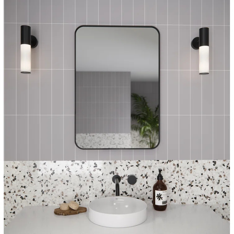 Stainless Steel Recessed Framed Single Door Medicine Cabinet with Adjustable Shelves