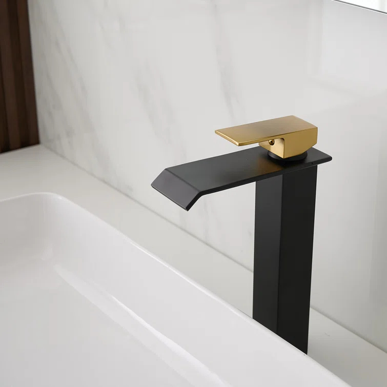 VIBRANTBATH 6009H-GBK Vessel Sink Faucet Single-handle Bathroom Faucet with Drain Assembly
