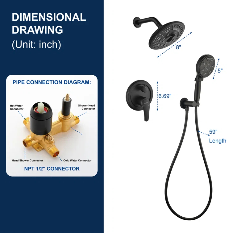 All-In-One Kit with Rough in-Valve