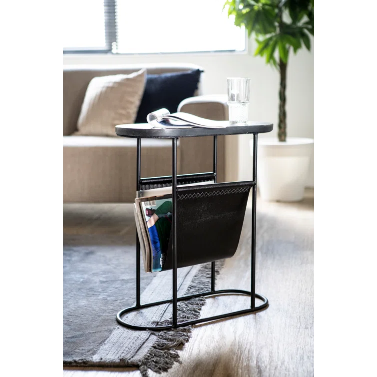 By Boo Daily Marble Top End Table