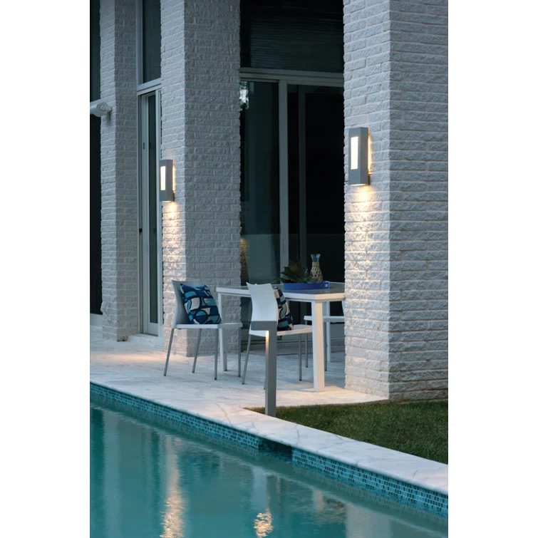 Atlantis Outdoor Wall Mount Lantern w/ Integrated LED