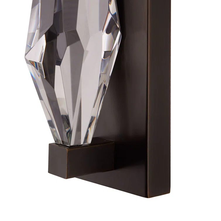 Maisie Bronze and Crystal LED Wall Sconce