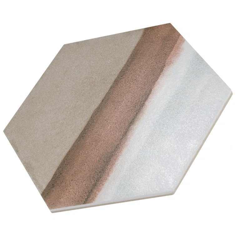 Matter Hex Canvas 8' x 9' Stone Look Wall & Floor Tile