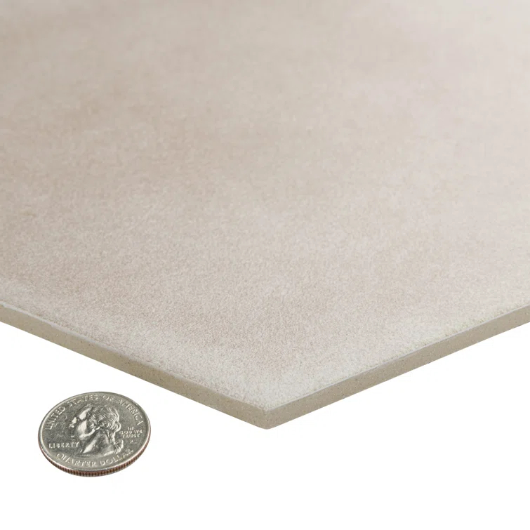 Matter Hex 7.88" x 9" Porcelain Stone Look Floor and Wall Tile