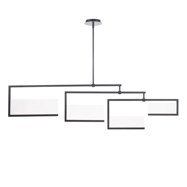 Quartet 4 - Light Black LED Kitchen Island Pendant