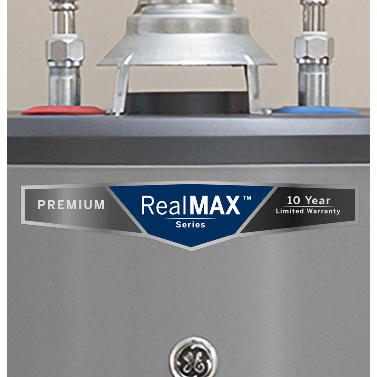GE RealMAX Premium 50-Gallon Tall Natural Gas Atmospheric Water Heater