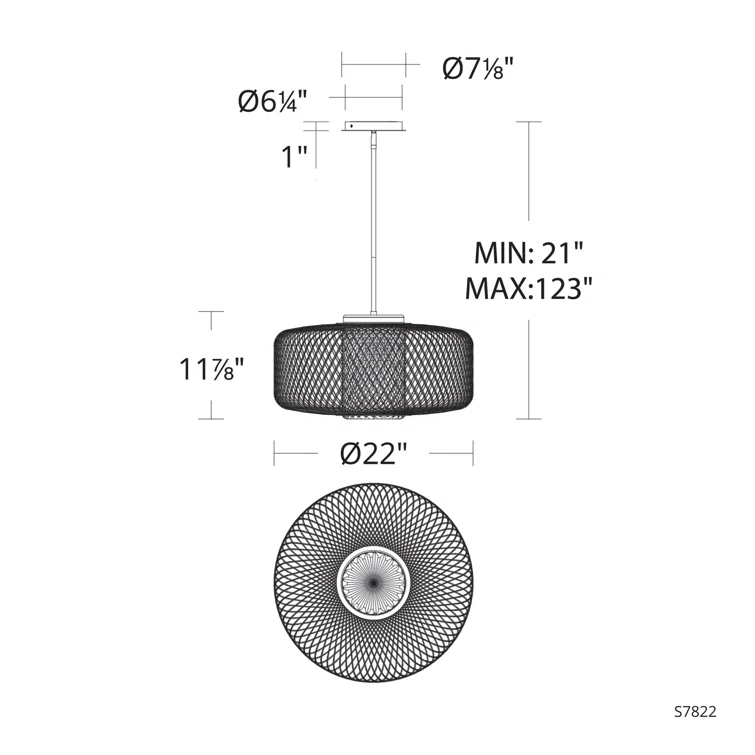 1 - Light LED Single Pendant