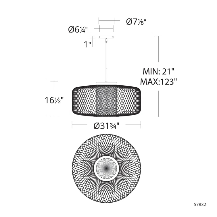 1 - Light LED Single Pendant