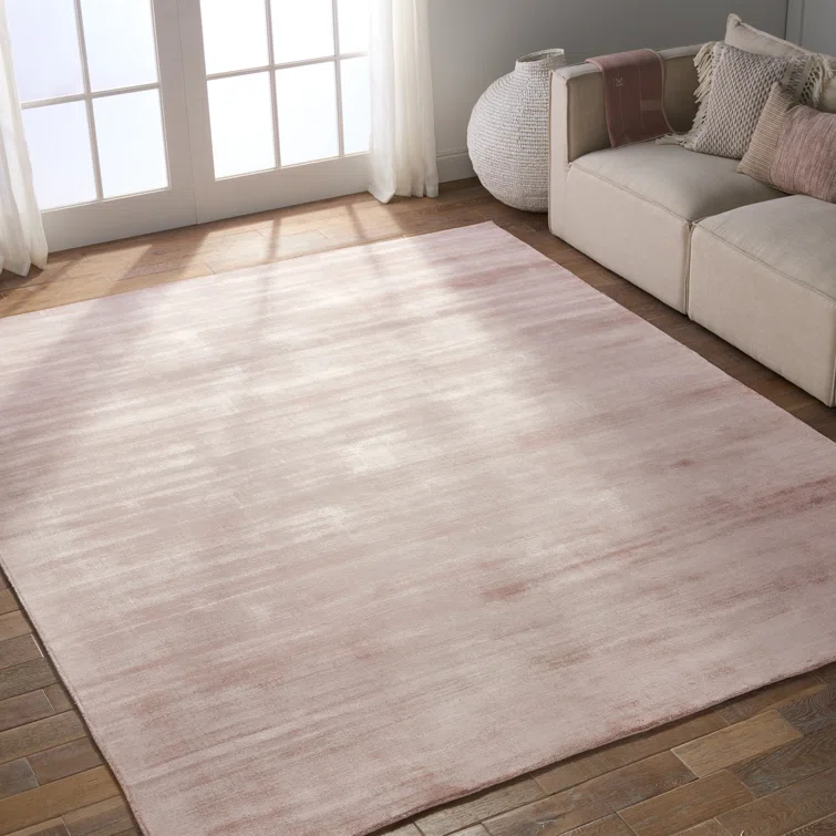 Oath Viscose Pink Rug