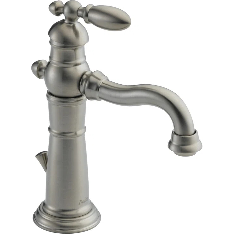 Victorian Single Hole Bathroom Faucet with Drain Assembly