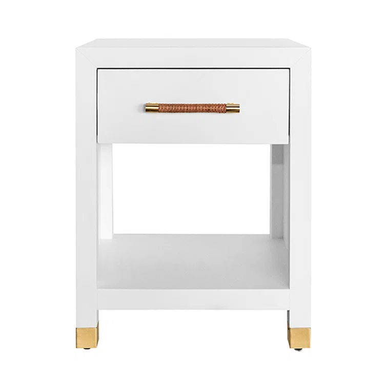 Worlds Away Pelham End Table with Storage