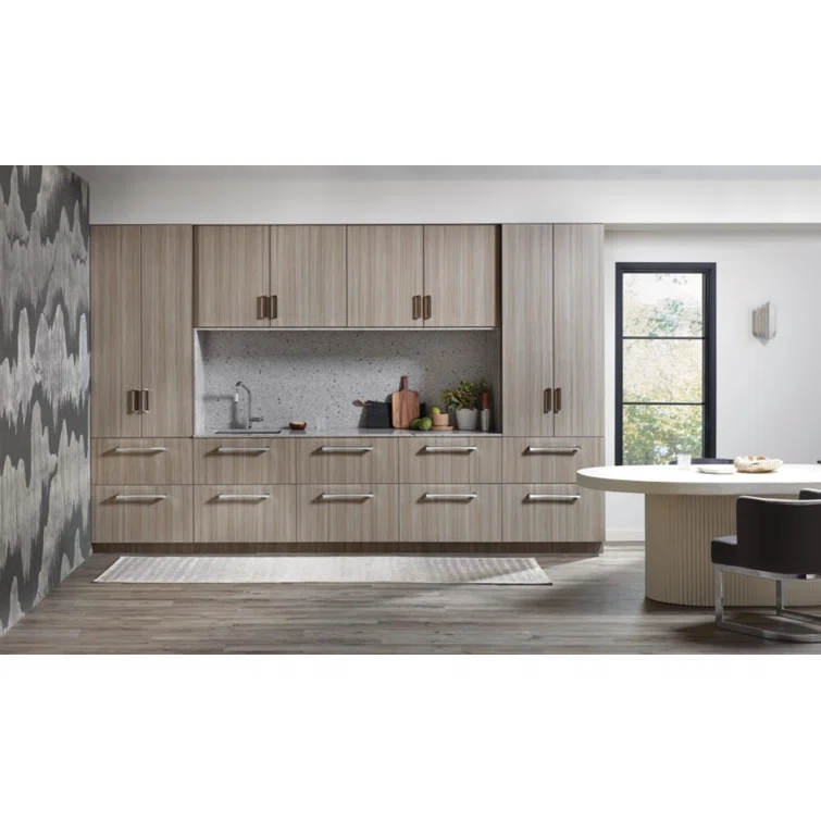 Modern Nickel Pull-Out Spray Kitchen Faucet in Stainless Steel