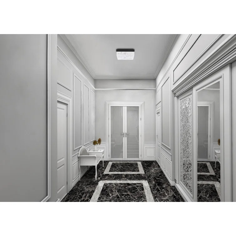 Whisper Crystal LED Flush Mount