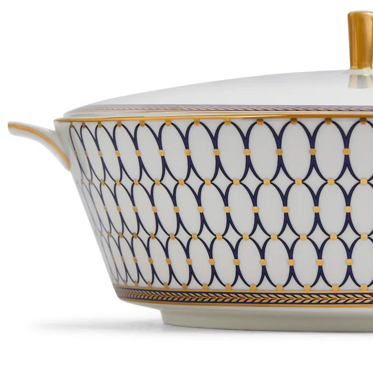 Wedgwood Renaissance Gold Covered Bone China Vegetable Bowl