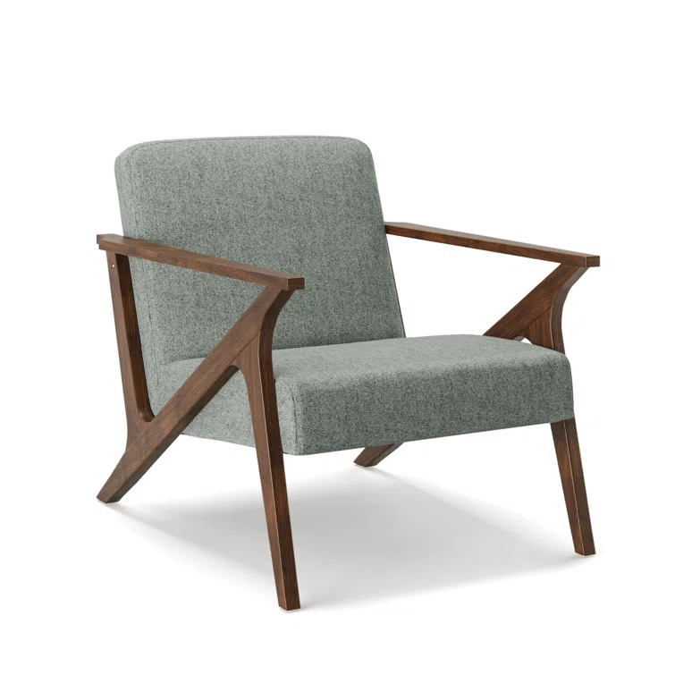 Glenwillow Home 30" Wide Grove MCM Wood Frame Upholstered Accent Chair