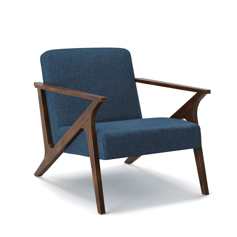 Glenwillow Home 30" Wide Grove MCM Wood Frame Upholstered Accent Chair