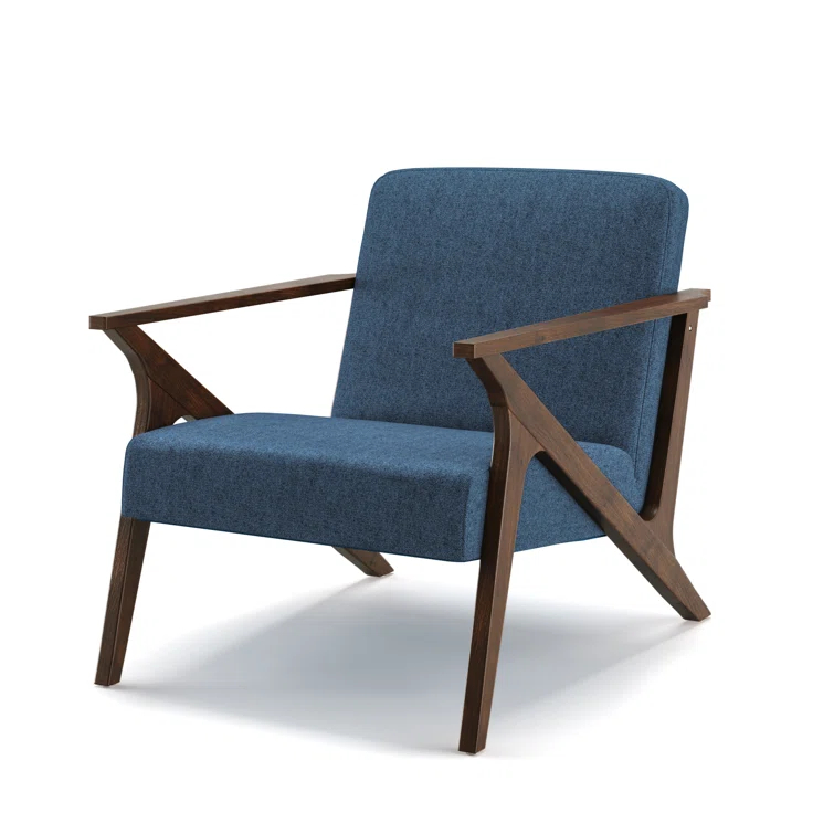 Glenwillow Home 30" Wide Grove MCM Wood Frame Upholstered Accent Chair