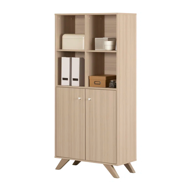 Helsy Bookcase with 2 Doors
