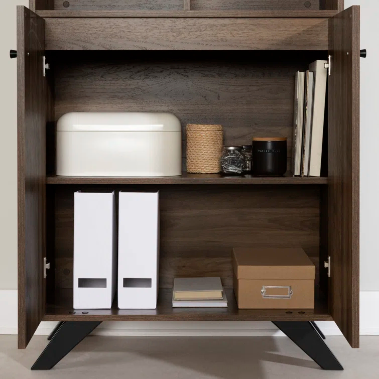 Helsy Bookcase with 2 Doors