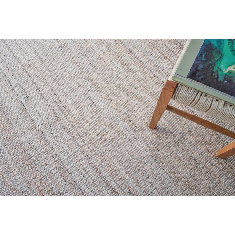 Loro Handmade Flatweave Light Beige Area Rug