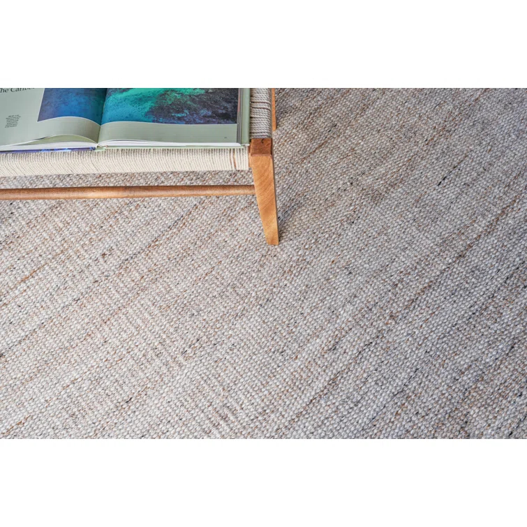 Loro Handmade Flatweave Light Beige Area Rug