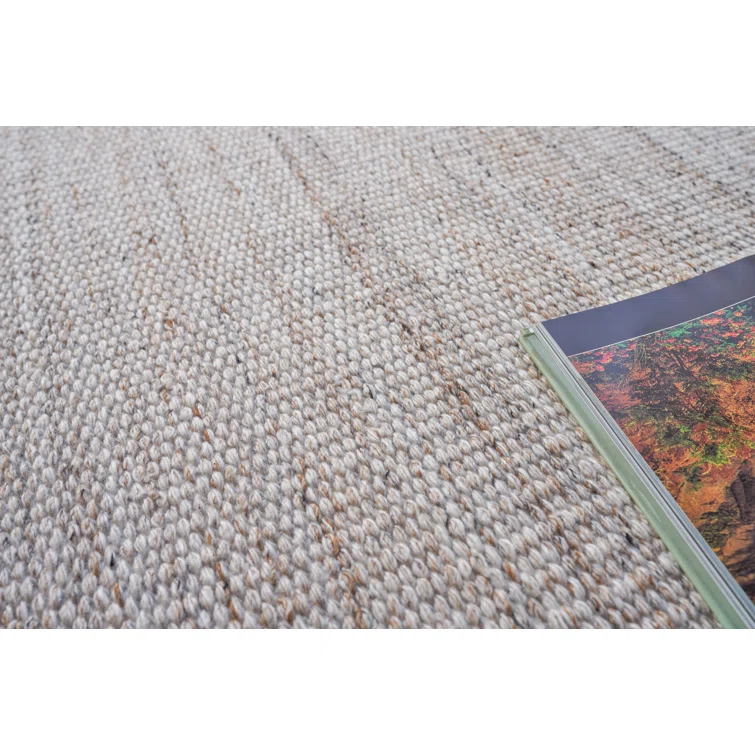 Loro Handmade Flatweave Light Beige Area Rug