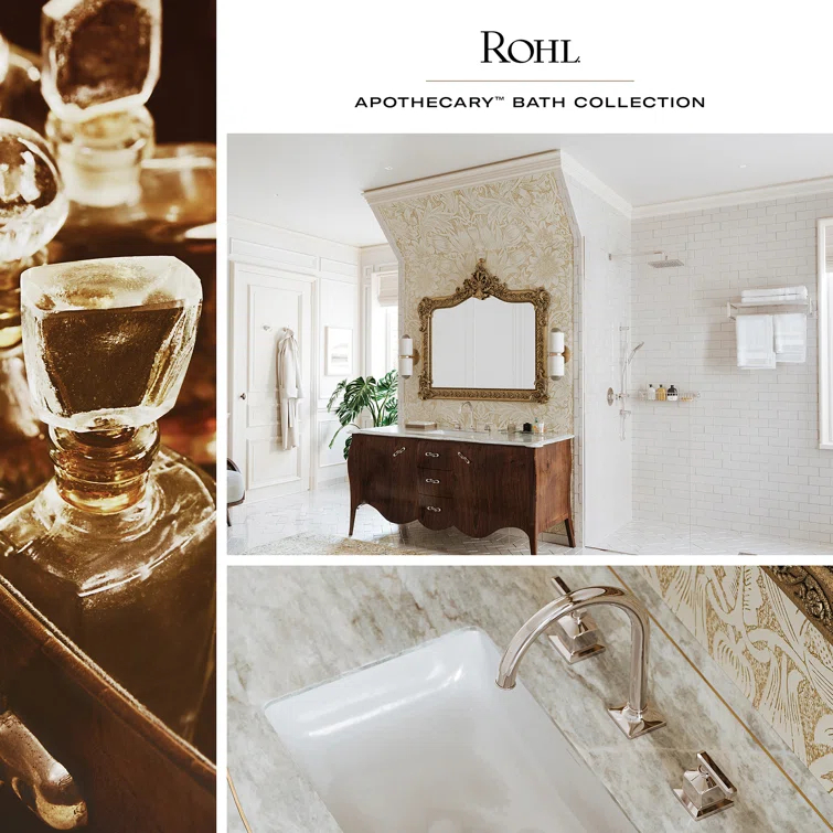 Apothecary Widespread Lavatory Faucet With U-Spout