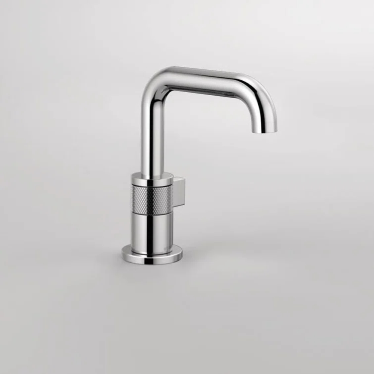 Sleek Polished Nickel Single Hole Brass Faucet with Chrome Finish