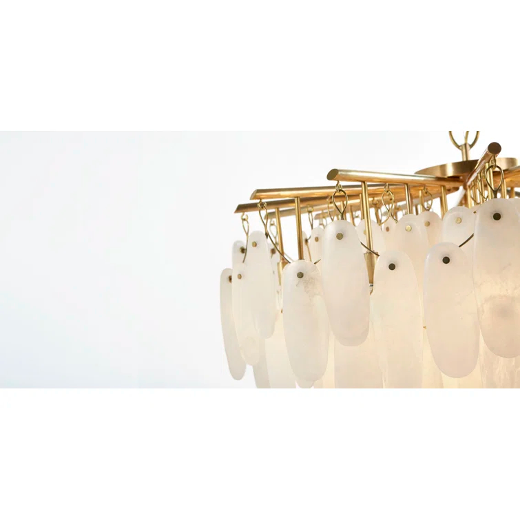 Cora Antique-Burnished Brass 35-Light Crystal Chandelier