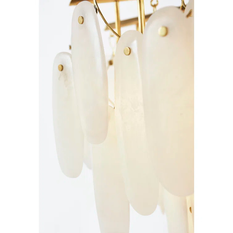 Cora Antique-Burnished Brass 35-Light Crystal Chandelier