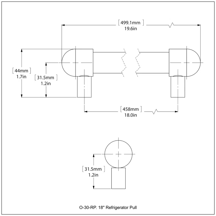 Ballenas 18" Center to Center Appliance Pull