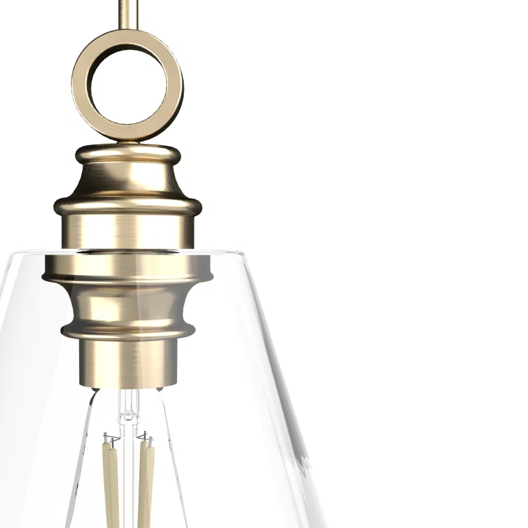 Hunter Fan Klein 1 Light Glass Cone Pendant