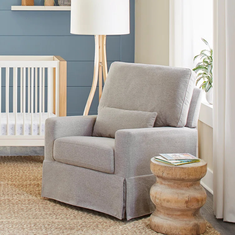 Crawford Upholstered Swivel Glider