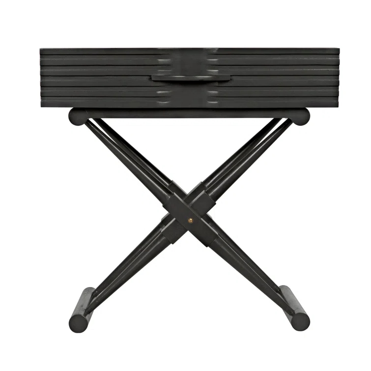 Zanta Solid Wood End Table with Storage