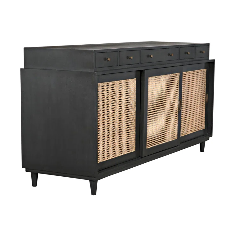 Noir Hermosa 72'' Solid Wood Sideboard