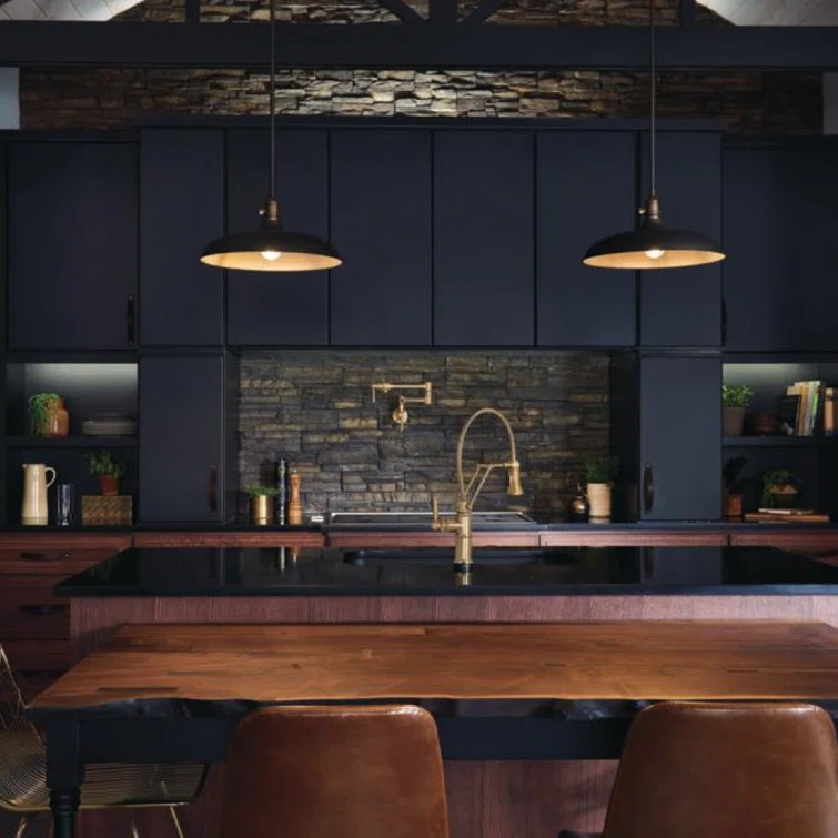 Stainless Steel Pull-Out Spray Kitchen Faucet with Brass Handle