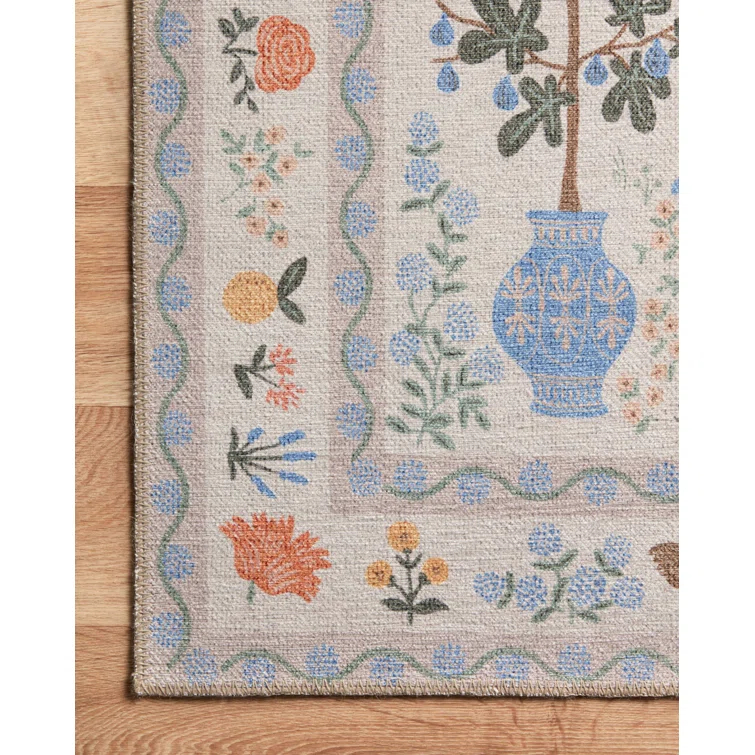 Rifle Paper Co. x Loloi Menagerie MEN-03 Camont Cream Rug