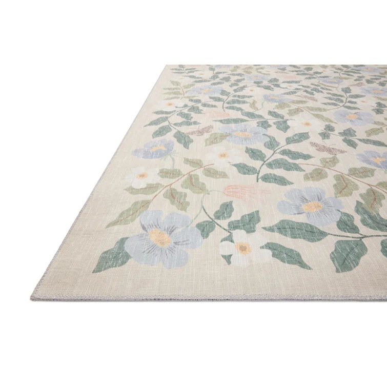 Rifle Paper Co. x Loloi Cotswolds COT-02 Primrose Sand Rug