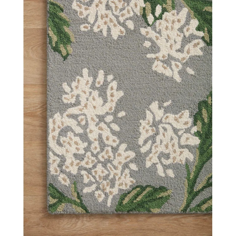 Rifle Paper Co. x Loloi Rifle Paper Co. x Loloi Joie JOI-04 Hydrangea Gray Rug
