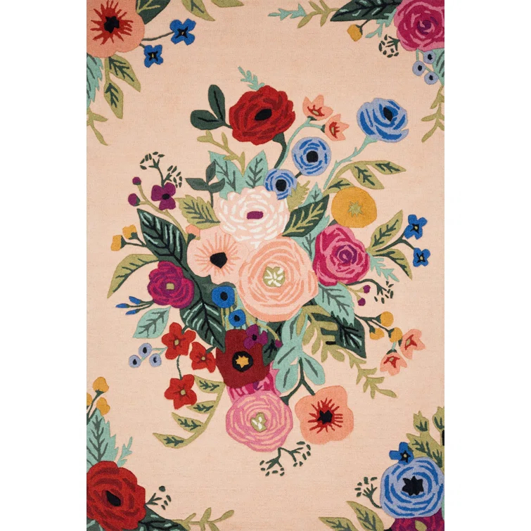 Rifle Paper Co. x Loloi Les Fleurs LES-03 Blush Multi Rug