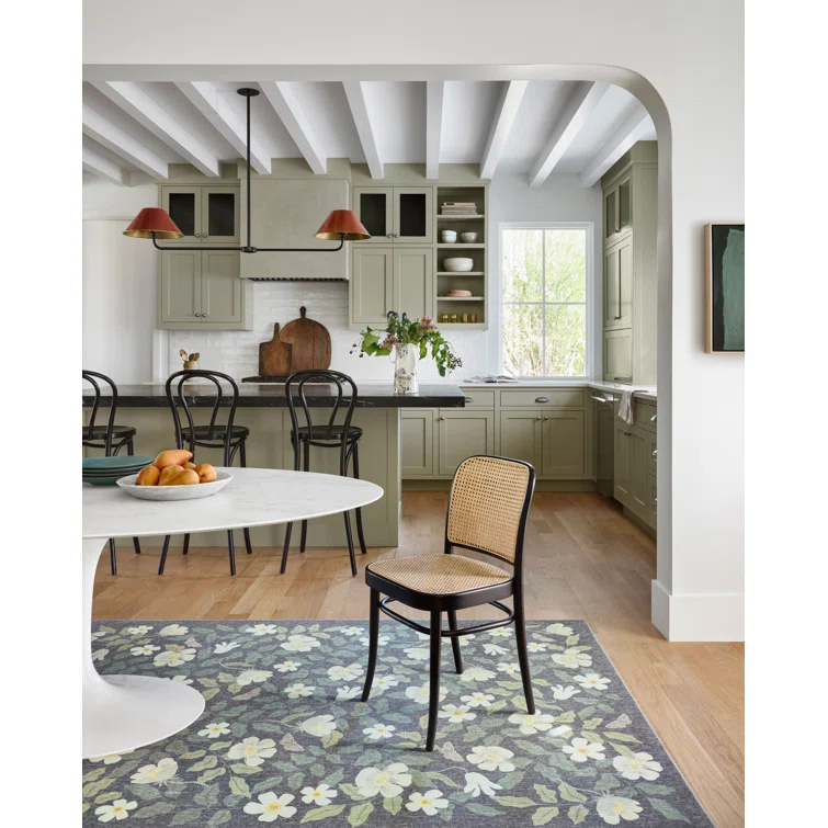 Rifle Paper Co. x Loloi Cotswolds COT-02 Primrose Charcoal Rug