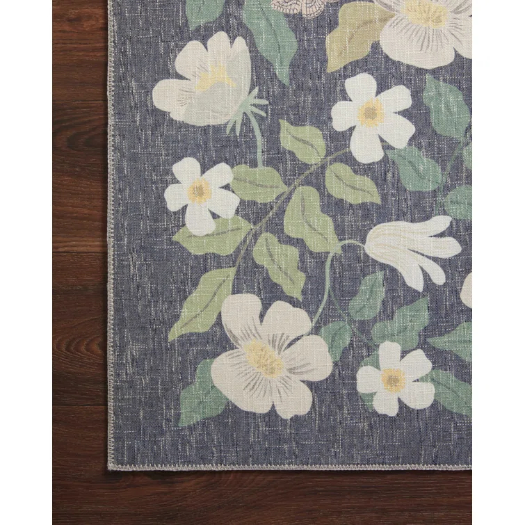 Rifle Paper Co. x Loloi Cotswolds COT-02 Primrose Charcoal Rug